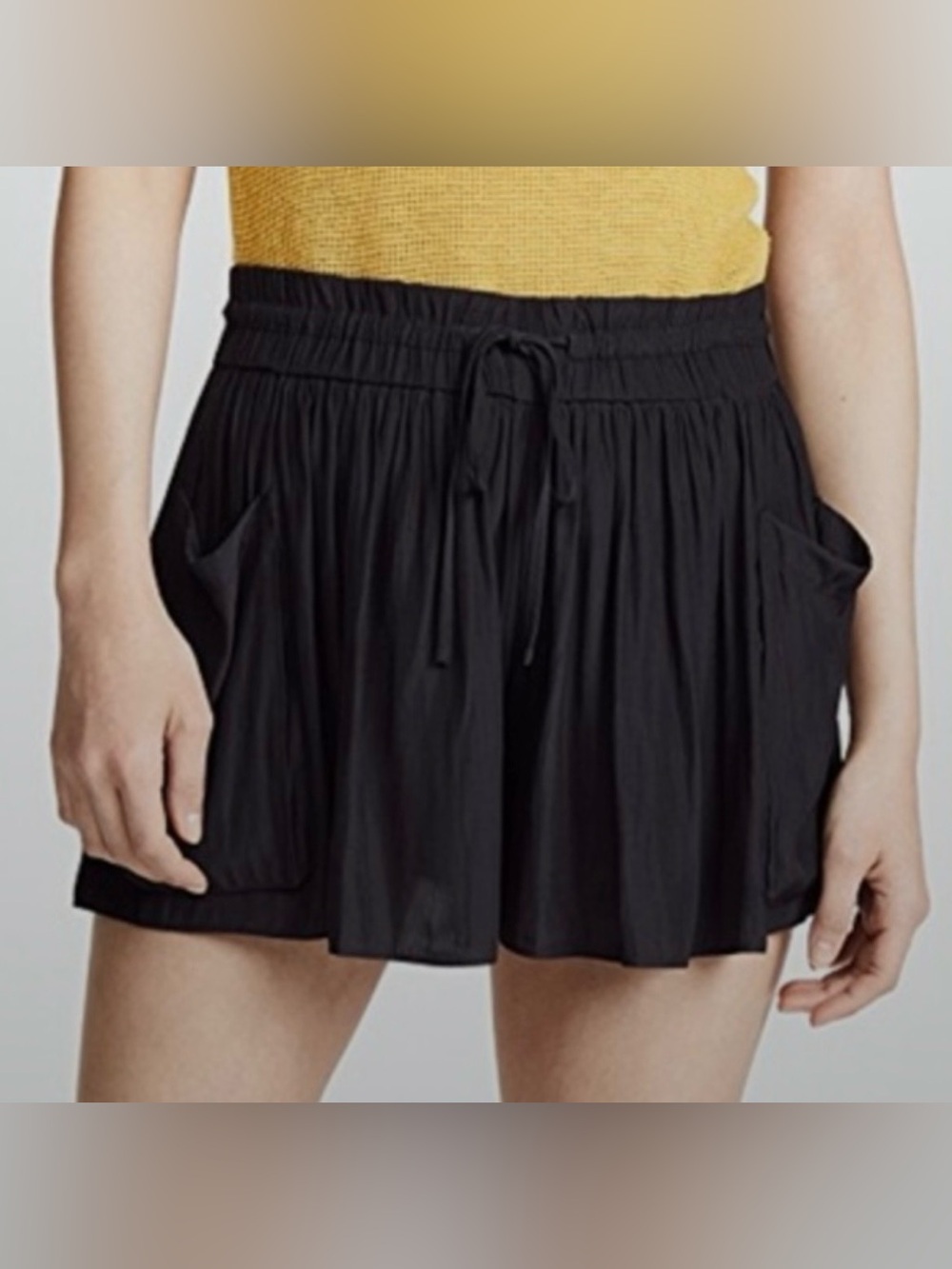 Ramy Brook Women's Black Drawstring Lightweight Shorts Size Small